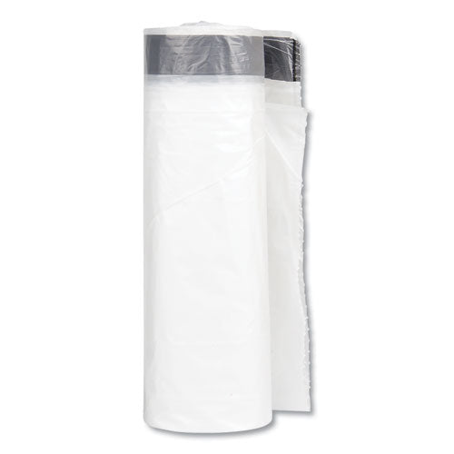 INTEPLAST Draw-tuff Institutional Draw-tape Can Liners, 23 Gal, 1 Mil, 38" X 28.5", Natural, 150-carton