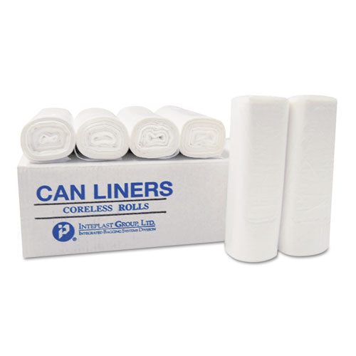 INTEPLAST High-density Commercial Can Liners, 7 Gal, 6 Microns, 20" X 22", Clear, 2,000-carton