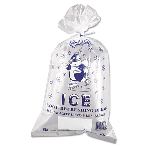 INTEPLAST Ice Bags, 1.5 Mil, 11" X 20", Clear, 1,000-carton