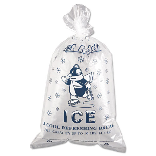 INTEPLAST Ice Bags, 1.5 Mil, 12" X 21", Clear, 1,000-carton