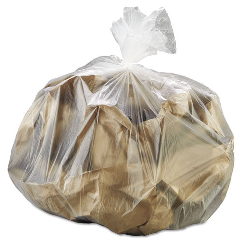 INTEPLAST High-density Interleaved Commercial Can Liners, 30 Gal, 8 Microns, 30" X 37", Clear, 500-carton