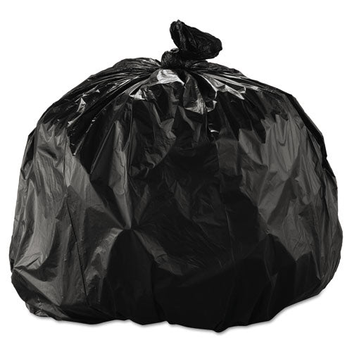 INTEPLAST High-density Interleaved Commercial Can Liners, 33 Gal, 22 Microns, 33" X 40", Black, 250-carton