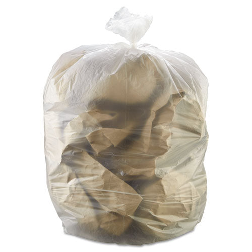 INTEPLAST High-density Interleaved Commercial Can Liners, 55 Gal, 17 Microns, 36" X 60", Clear, 200-carton