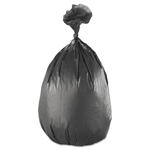 INTEPLAST High-density Interleaved Commercial Can Liners, 60 Gal, 17 Microns, 38" X 60", Black, 200-carton
