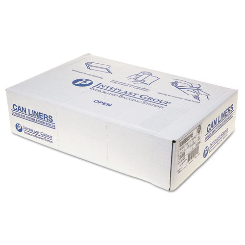INTEPLAST Low-density Commercial Can Liners, 60 Gal, 1.15 Mil, 38" X 58", Clear, 100-carton