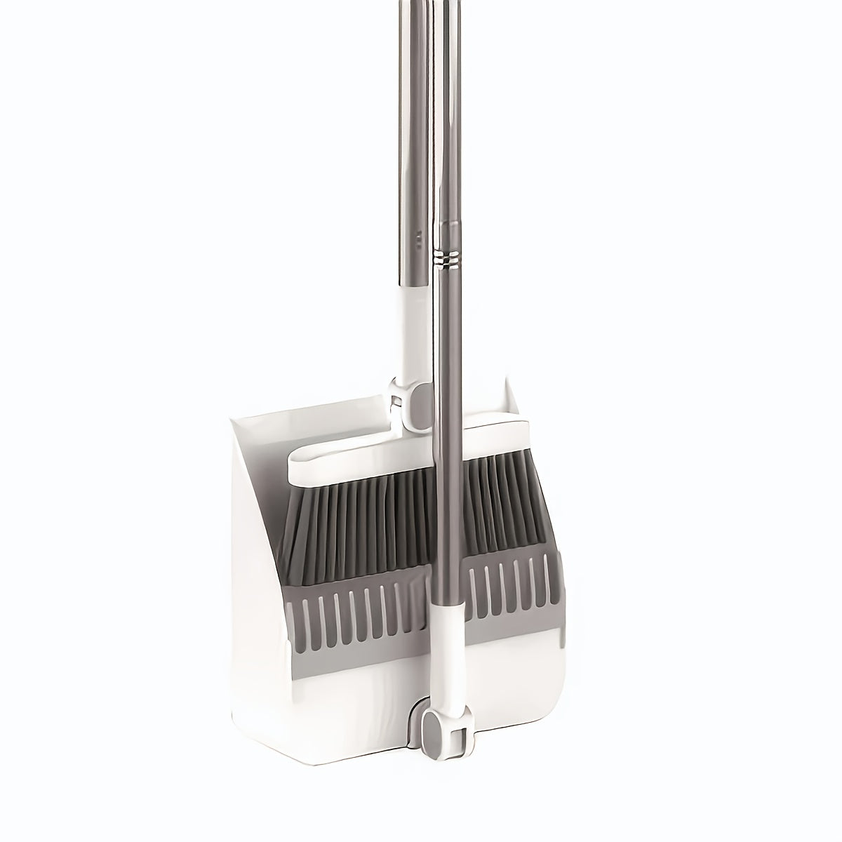1 Set/2pcs Household Long Handle Broom And Dustpan Set, Upright Foldable Rotatable Broom Set With Comb Teeth, Great For Household Cleaning, Cleaning Office Kitchen Wood Floor Pet Hair, Indoor Cleaning Supplies, Cleaning Tools, Home Decor