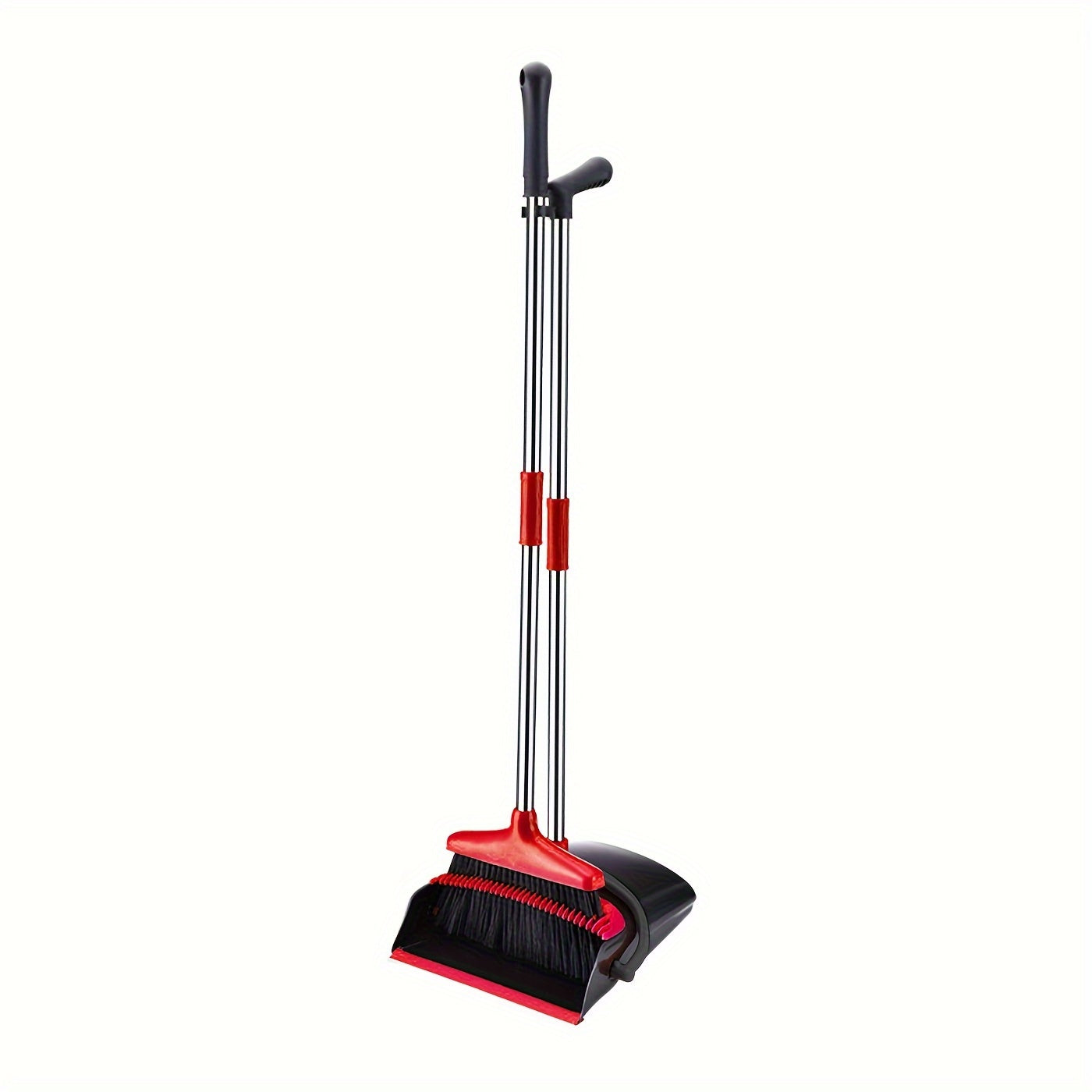 1pc Broom And Dustpan Set, Household Broom Cleaning for Office Home Kitchen Lobby Floor Use, Upright Standing Dustpan Broom Set 36in-49in