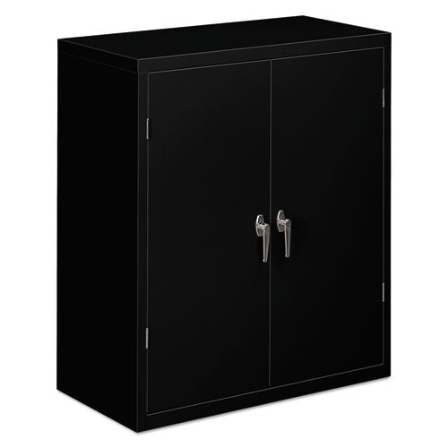 HON Assembled Storage Cabinet, 36w X 18 1-8d X 41 3-4h, Black
