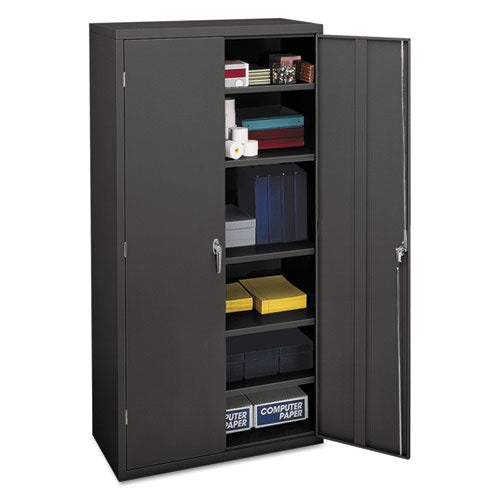 HON Assembled Storage Cabinet, 36w X 18 1-8d X 71 3-4h, Charcoal