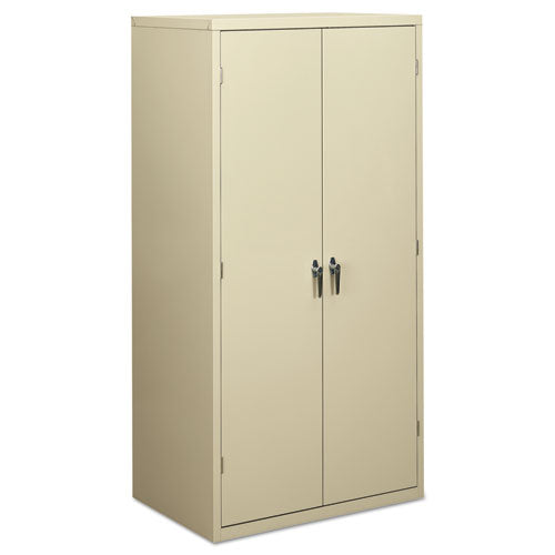 HON Assembled Storage Cabinet, 36w X 24 1-4d X 71 3-4h, Putty