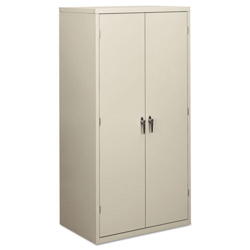HON Assembled Storage Cabinet, 36w X 24 1-4d X 71 3-4h, Light Gray