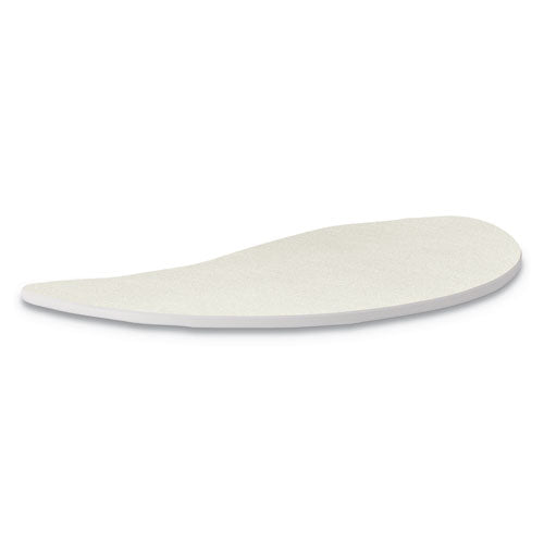 HON Build Wisp Shape Table Top, 54w X 30d, Silver Mesh