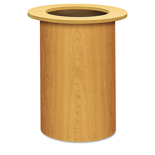 HON Laminate Cylinder Table Base, 18" Dia. X 28h, Harvest