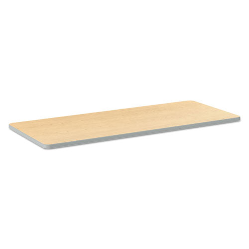 HON Build Rectangle Shape Table Top, 60w X 24d, Natural Maple