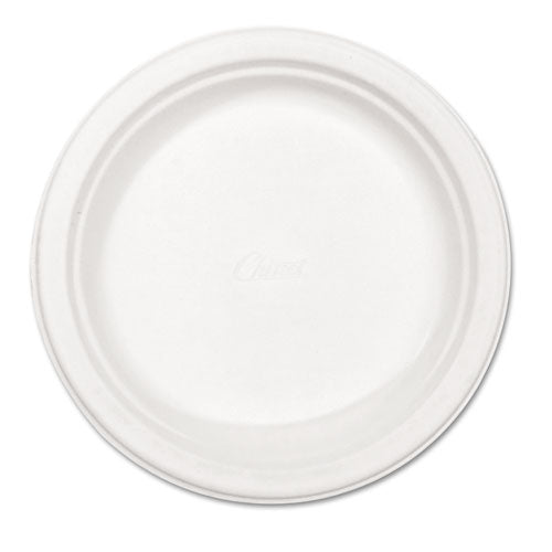 Paper Dinnerware, Plate, 8 3-4" Dia, White, 500-carton