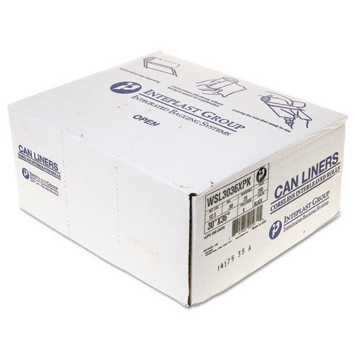 INTEPLAST Low-density Commercial Can Liners, 30 Gal, 0.9 Mil, 30" X 36", Black, 200-carton