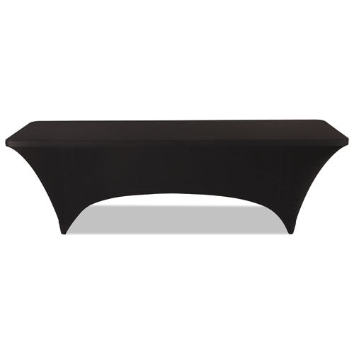 Stretch-fabric Table Cover, Polyester-spandex, 30" X 96", Black
