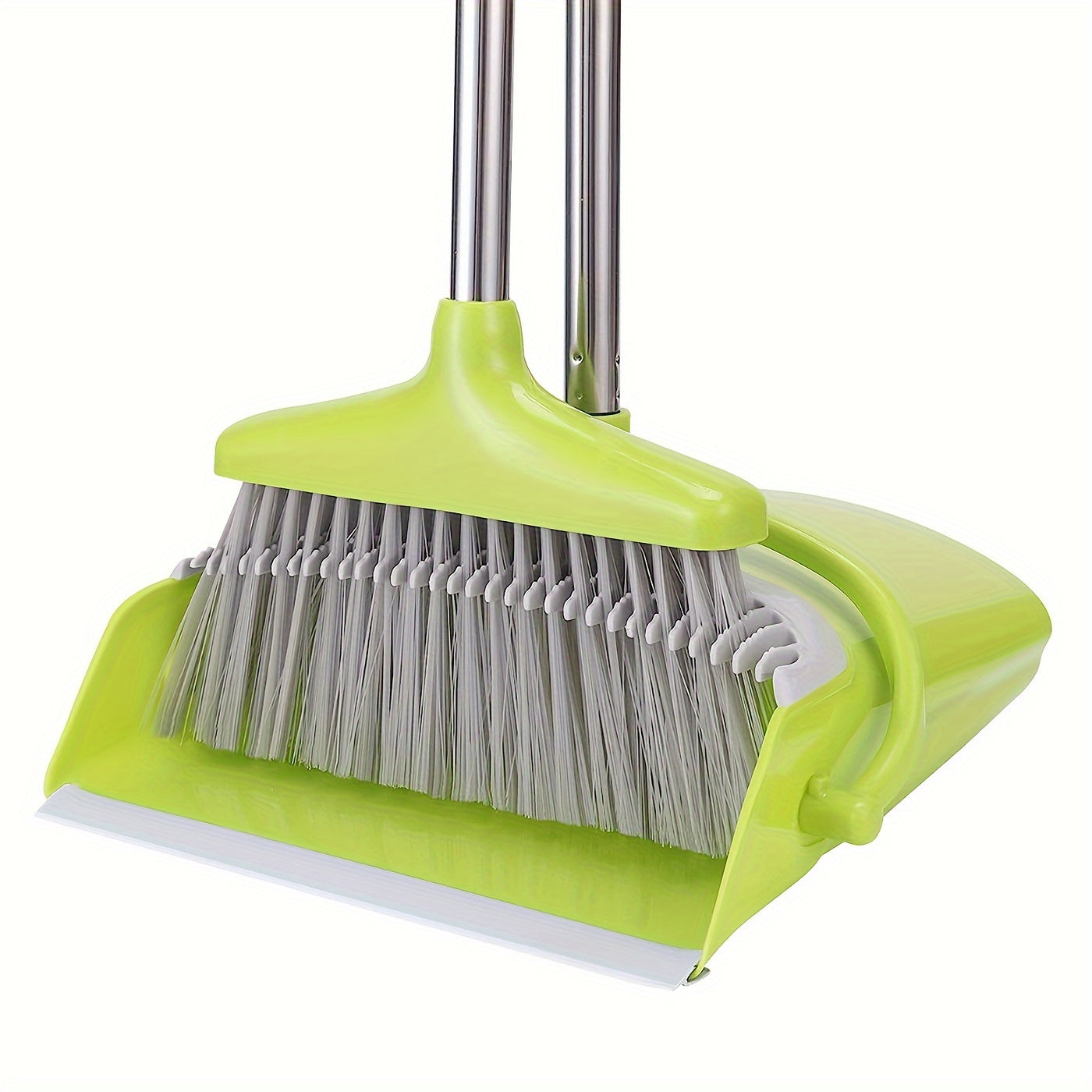 1pc Broom And Dustpan Set, Household Broom Cleaning for Office Home Kitchen Lobby Floor Use, Upright Standing Dustpan Broom Set 36in-49in